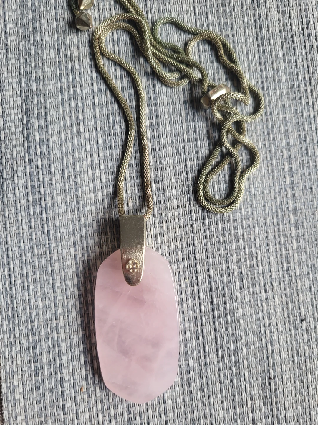 Rose Quartz Pendant Necklace