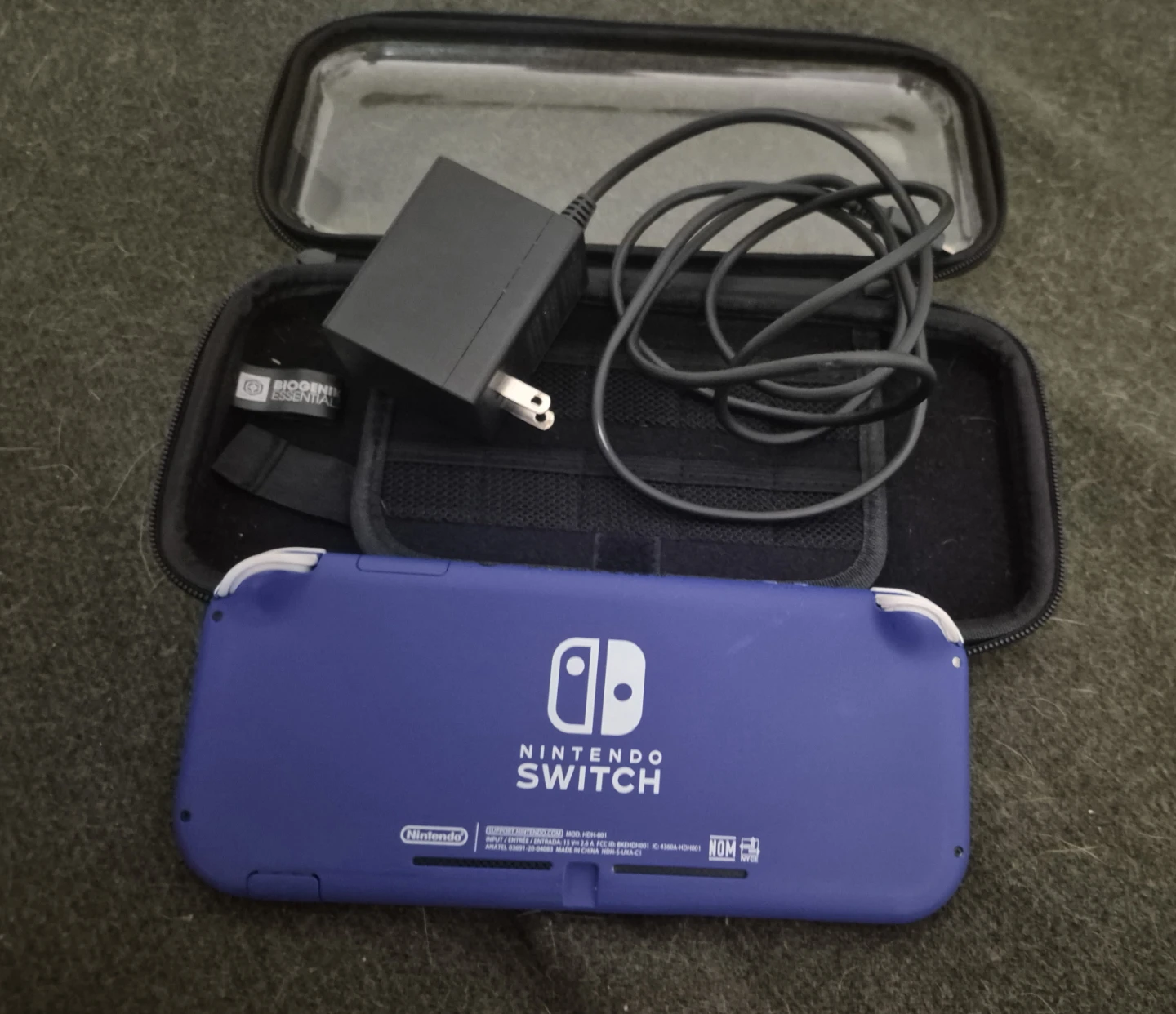 Blue Nintendo Switch Lite with Carrying Case and Charger - photo 2