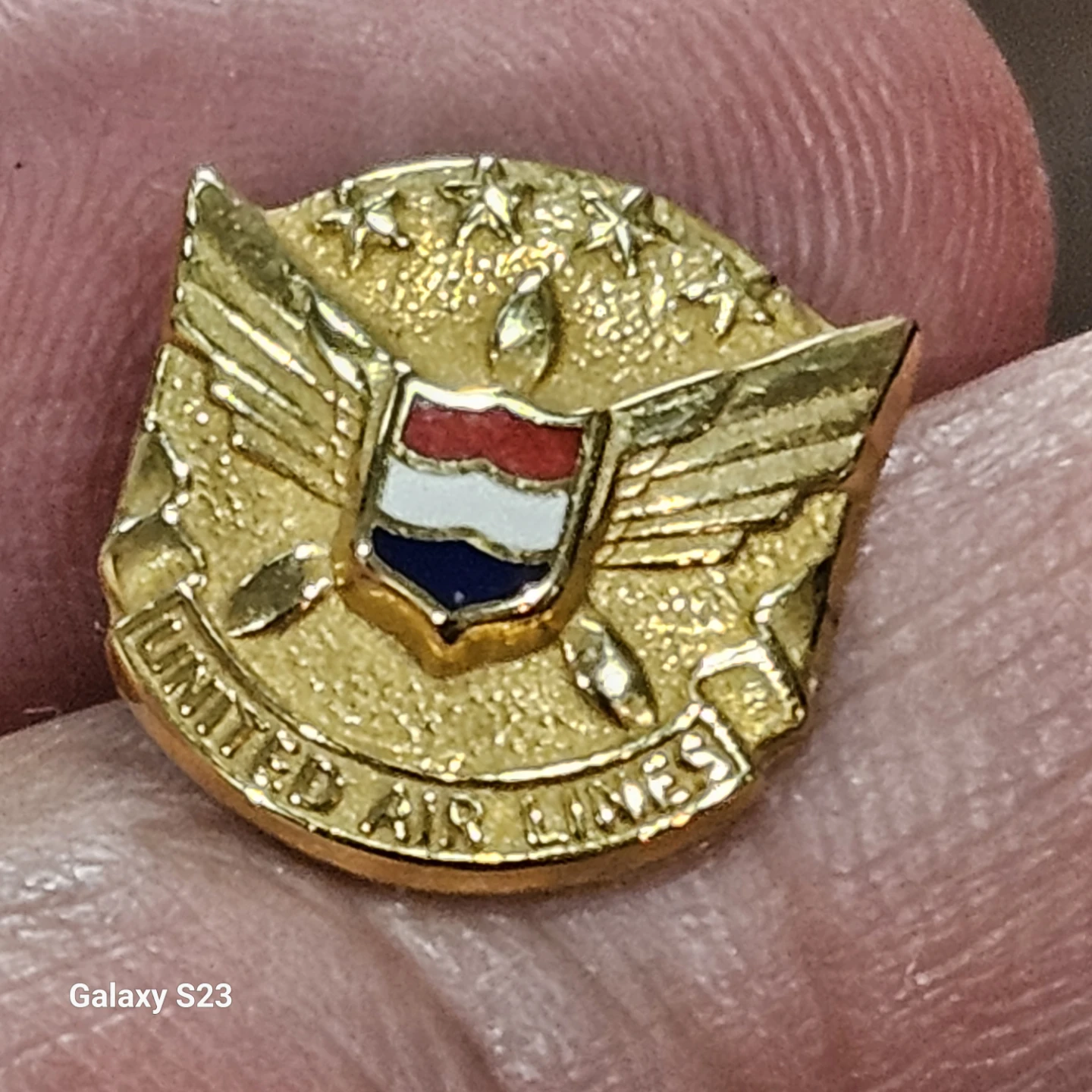 Vintage United Air Lines Gold Filled Pin - photo 4