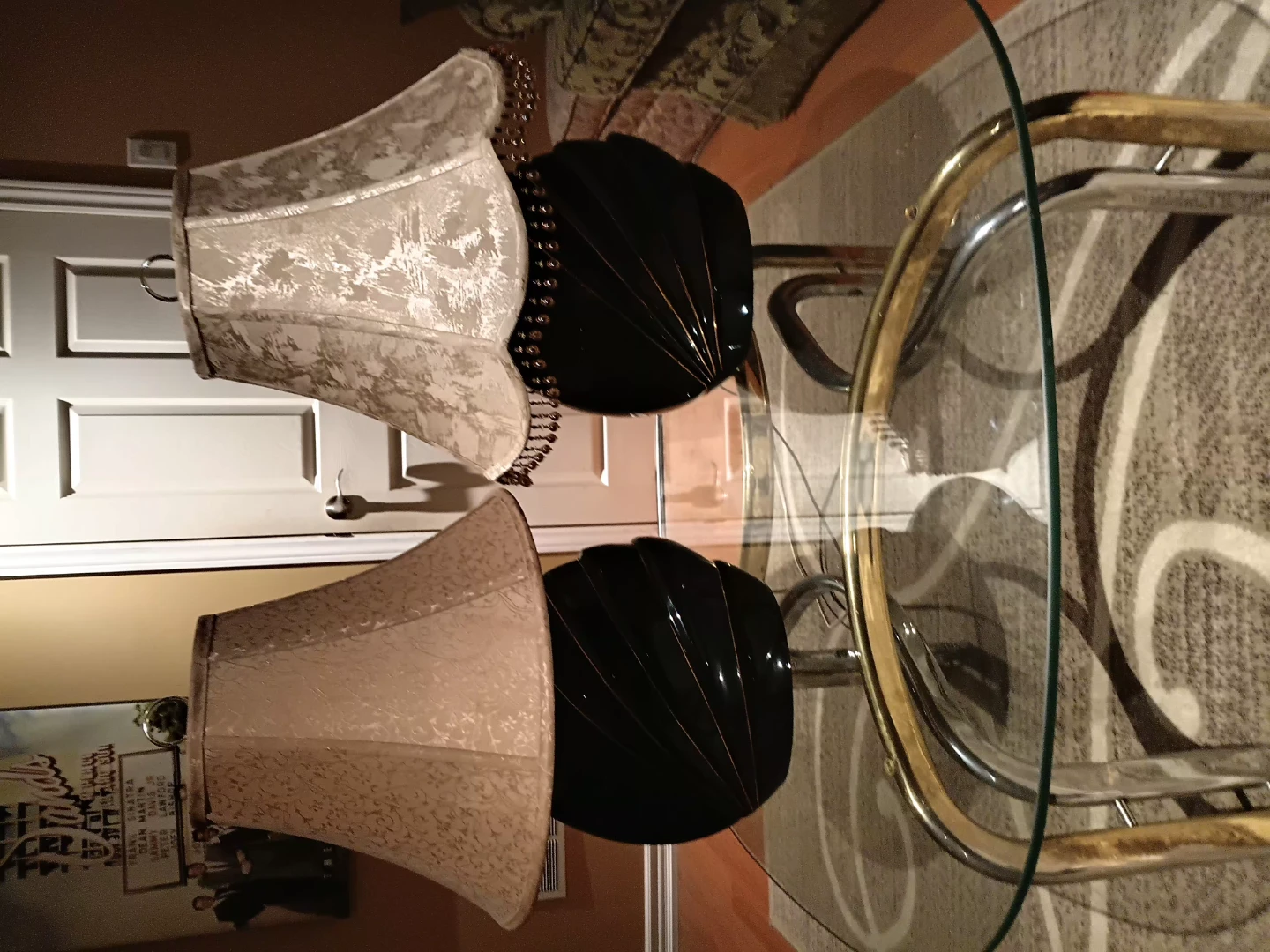 Set of Two Vintage Style Table Lamps