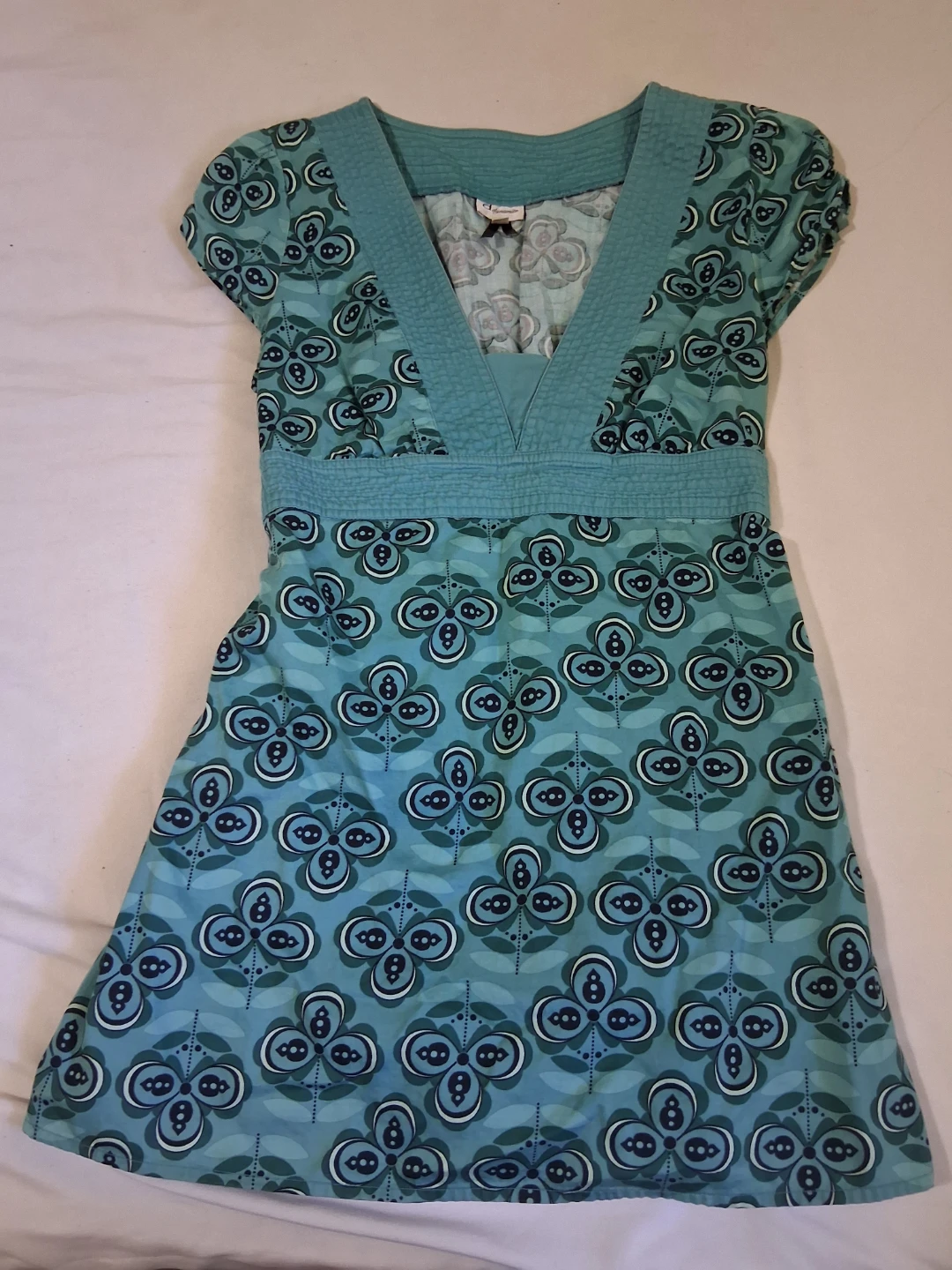 Dynamite Blue Floral Print Dress