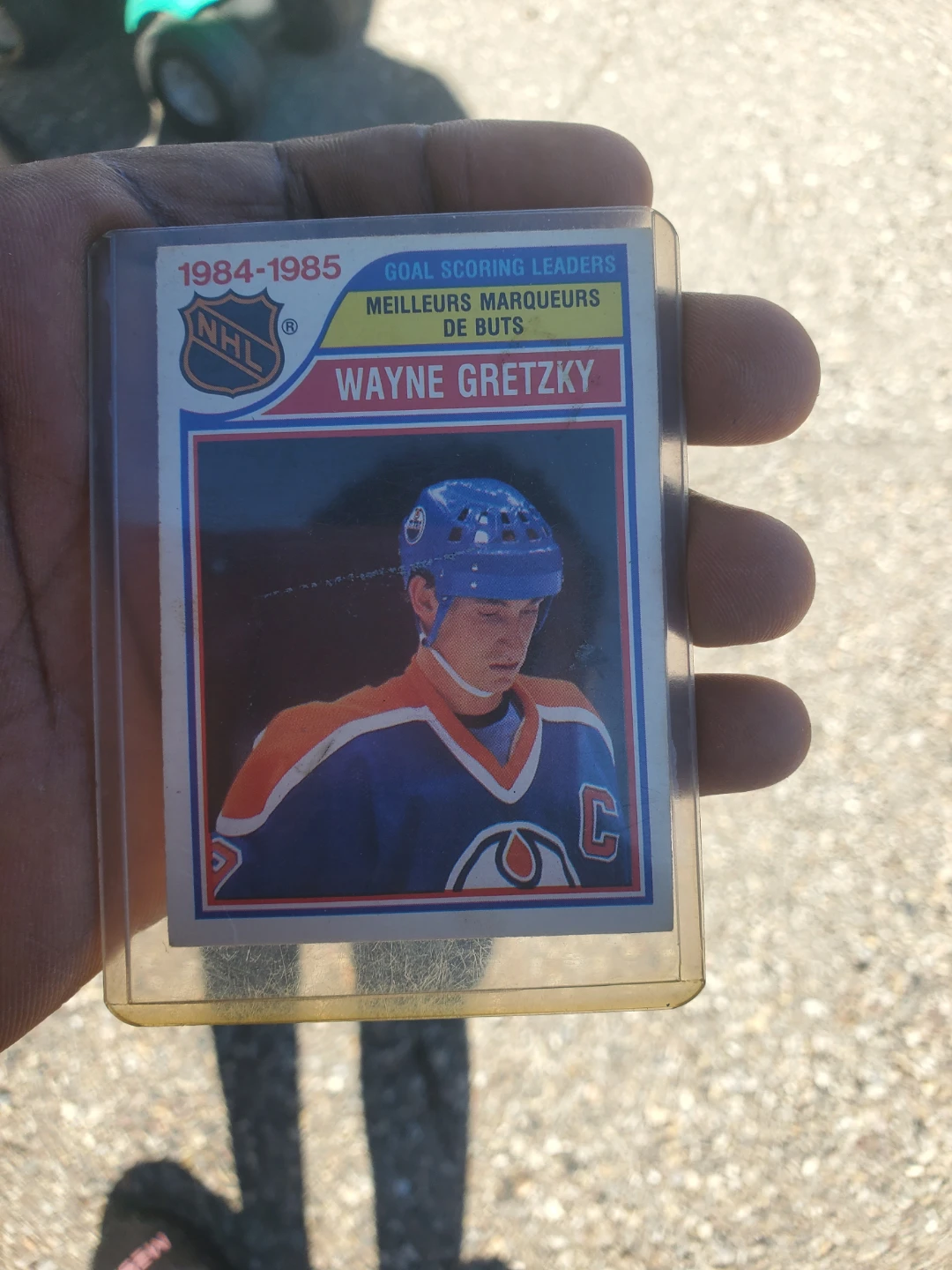 1985 O-Pee-Chee Wayne Gretzky Goal Scoring Leaders Card