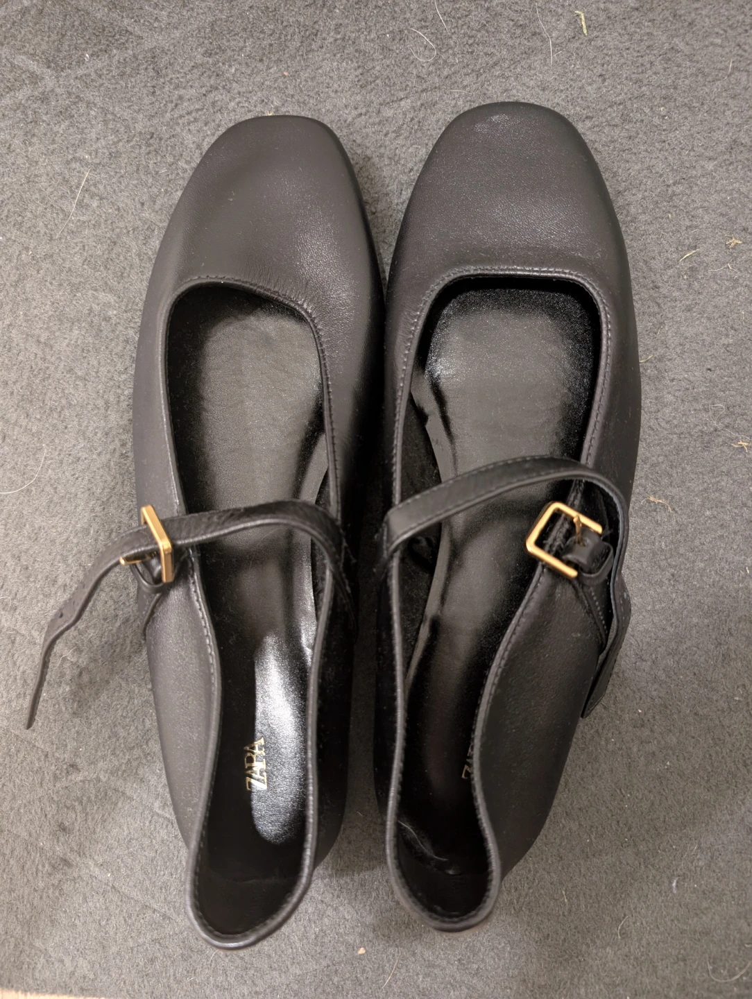 ZARA Black Mary Jane Flats Size 9