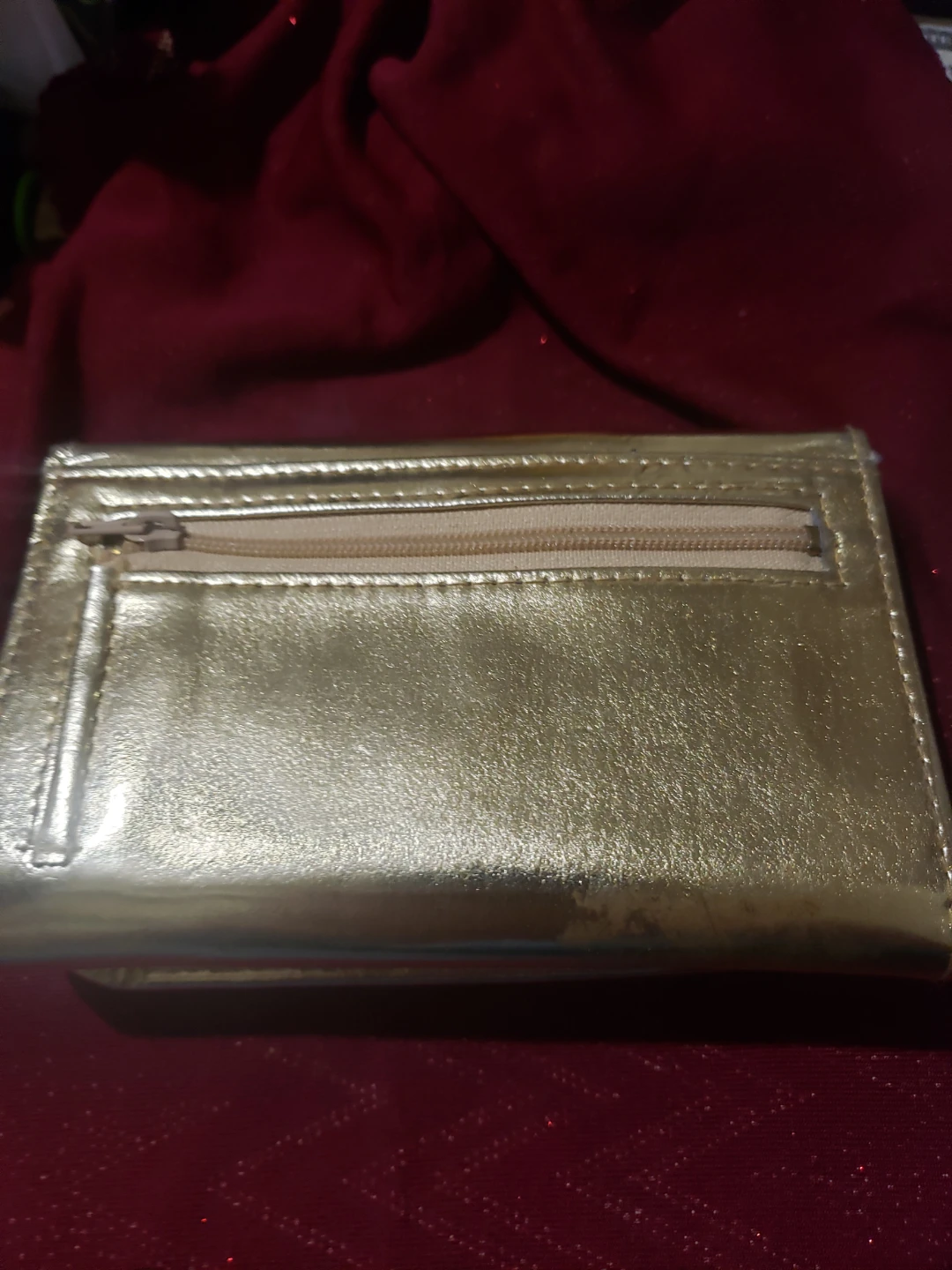 Gold Metallic Bi-fold Wallet - photo 5