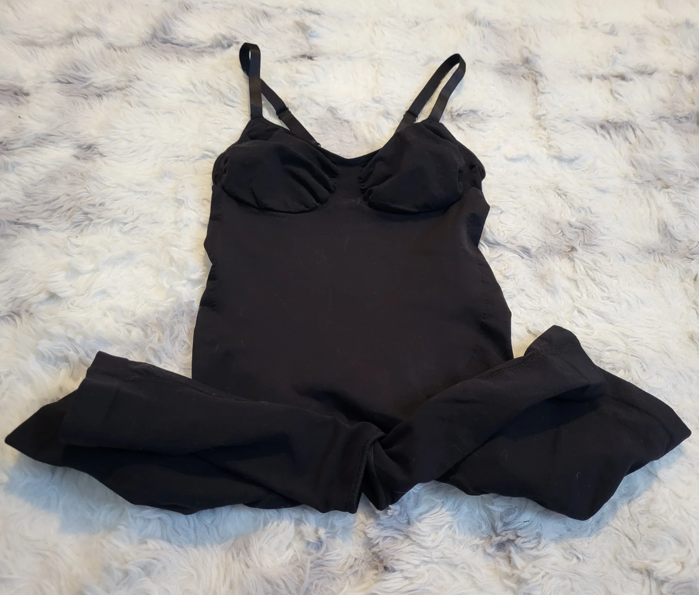 New Black Shapewear Bodysuit Size S/M - photo 3