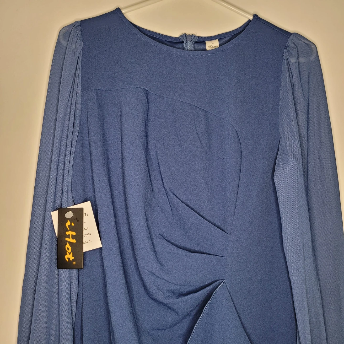 iHot blue long sleeve dress - photo 3