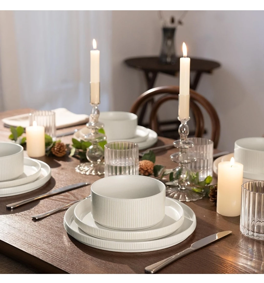 Richmount Star 12-Piece Stoneware Dinnerware Set - photo 5