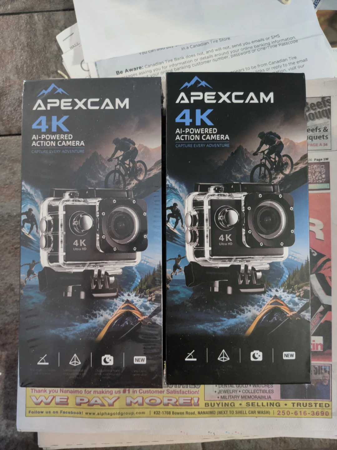 Apexcam 4k AI powered action camera
