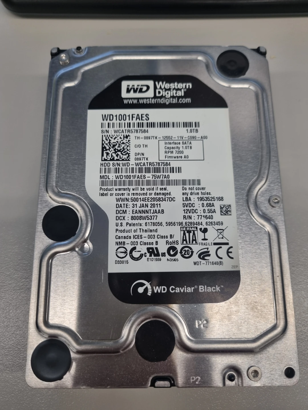 Western Digital Caviar Black 1TB Hard Drive