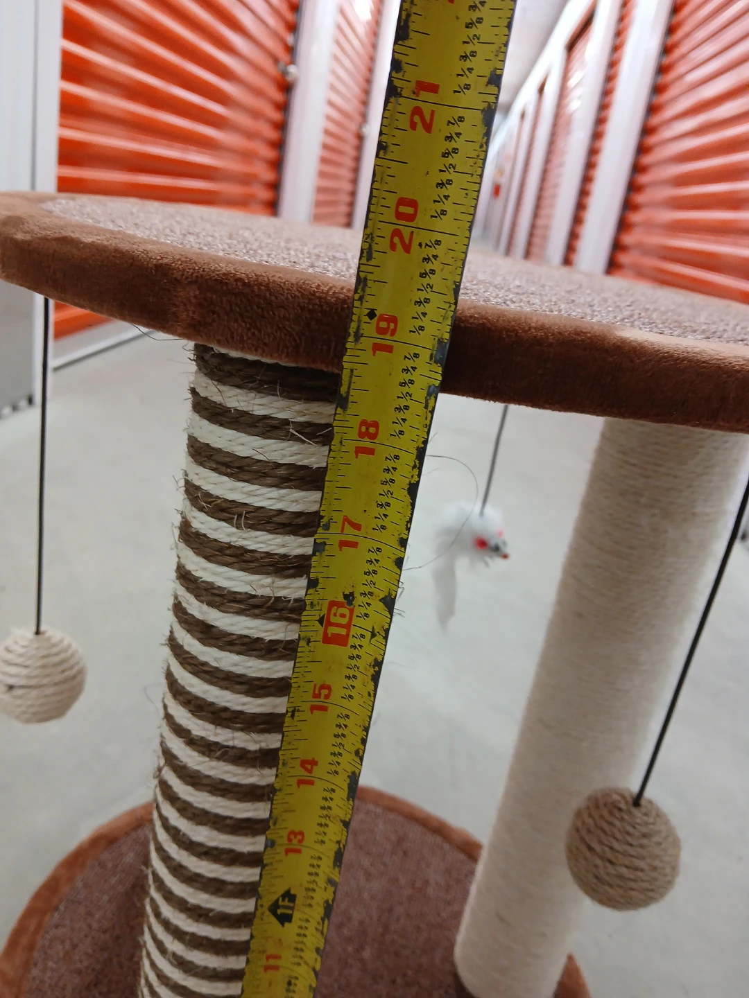 Small Round Cat Scratching Post Tower - photo 4