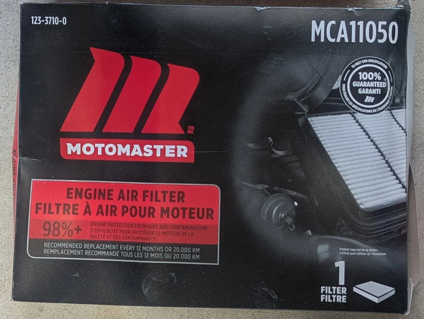 MotoMaster Engine Air Filter MCA11050