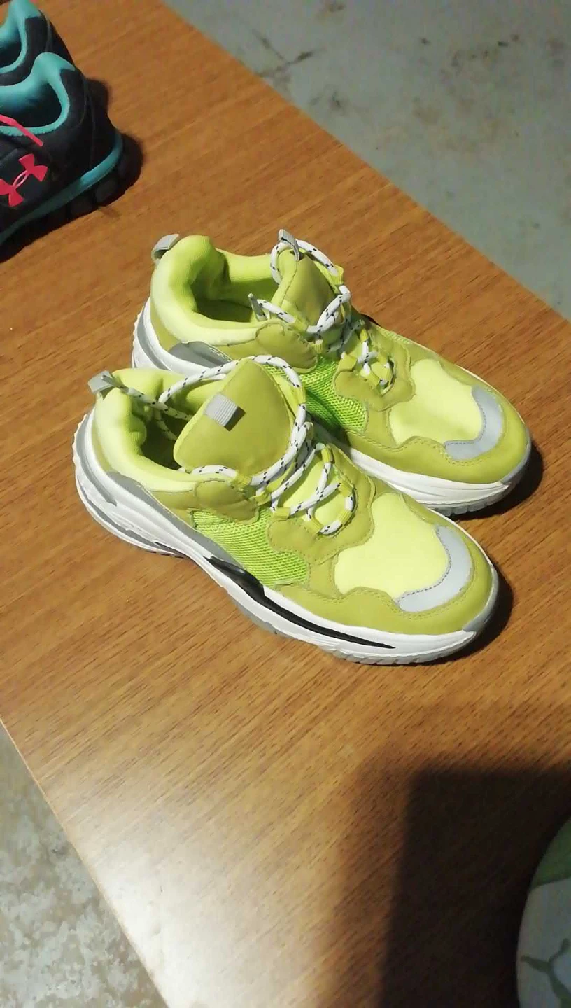 Lime Green Chunky Sneakers - photo 2