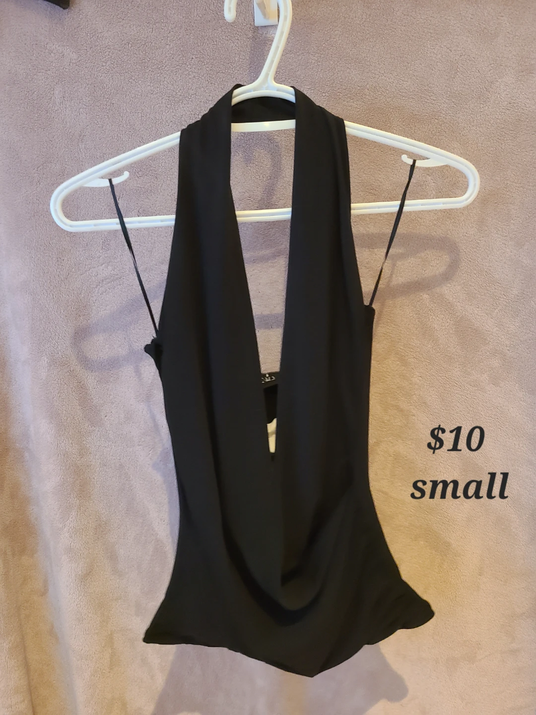 Black Halter Neck Top