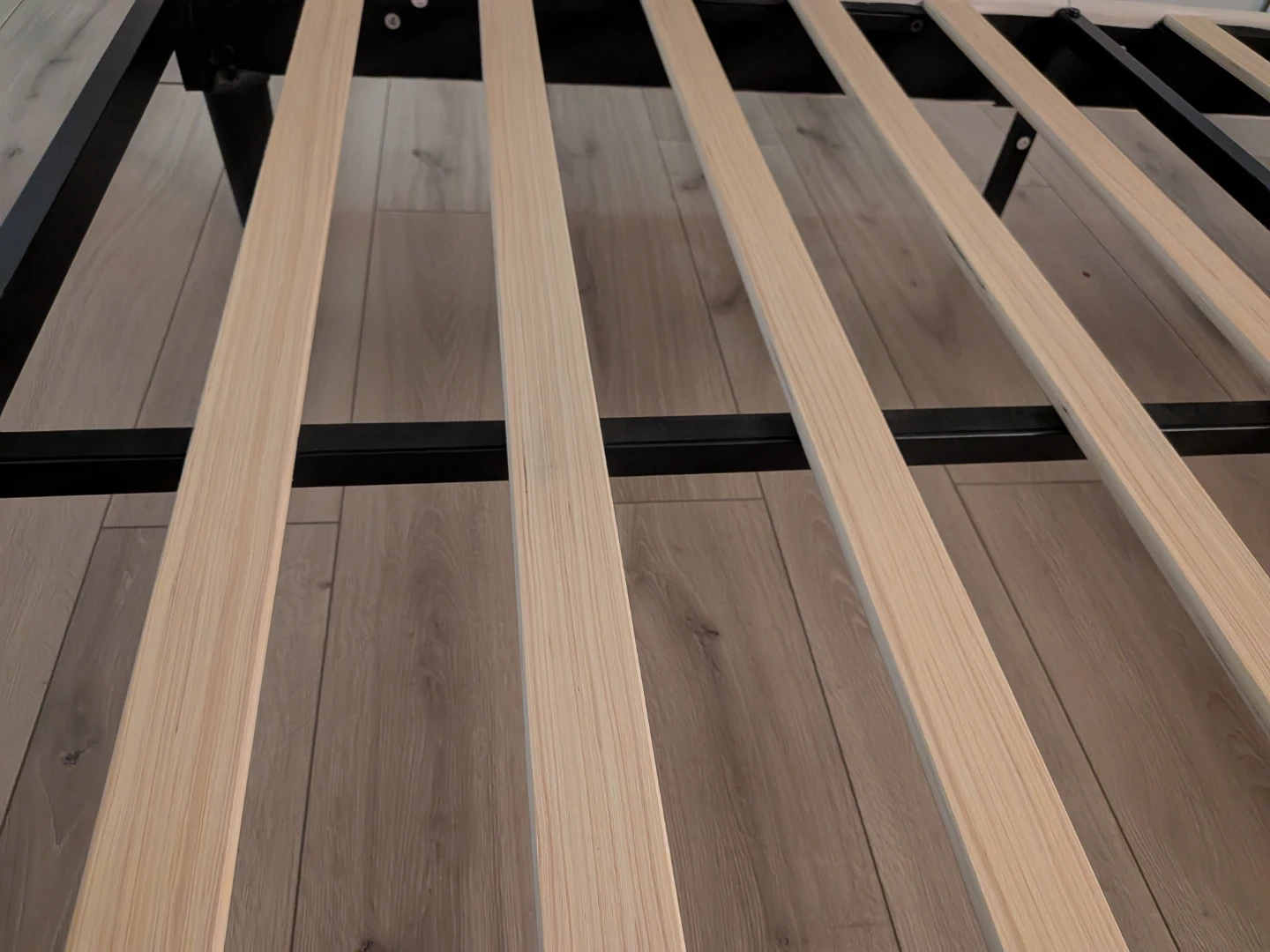 Upholstered Bed Frame with Wooden Slats - photo 5