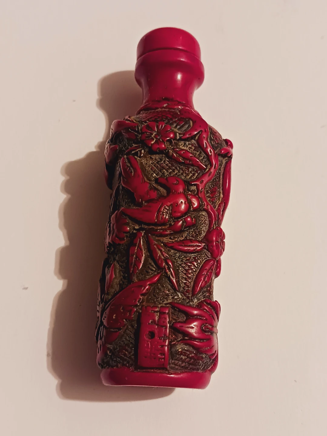 Vintage Carved Asian Snuff Bottle - photo 2