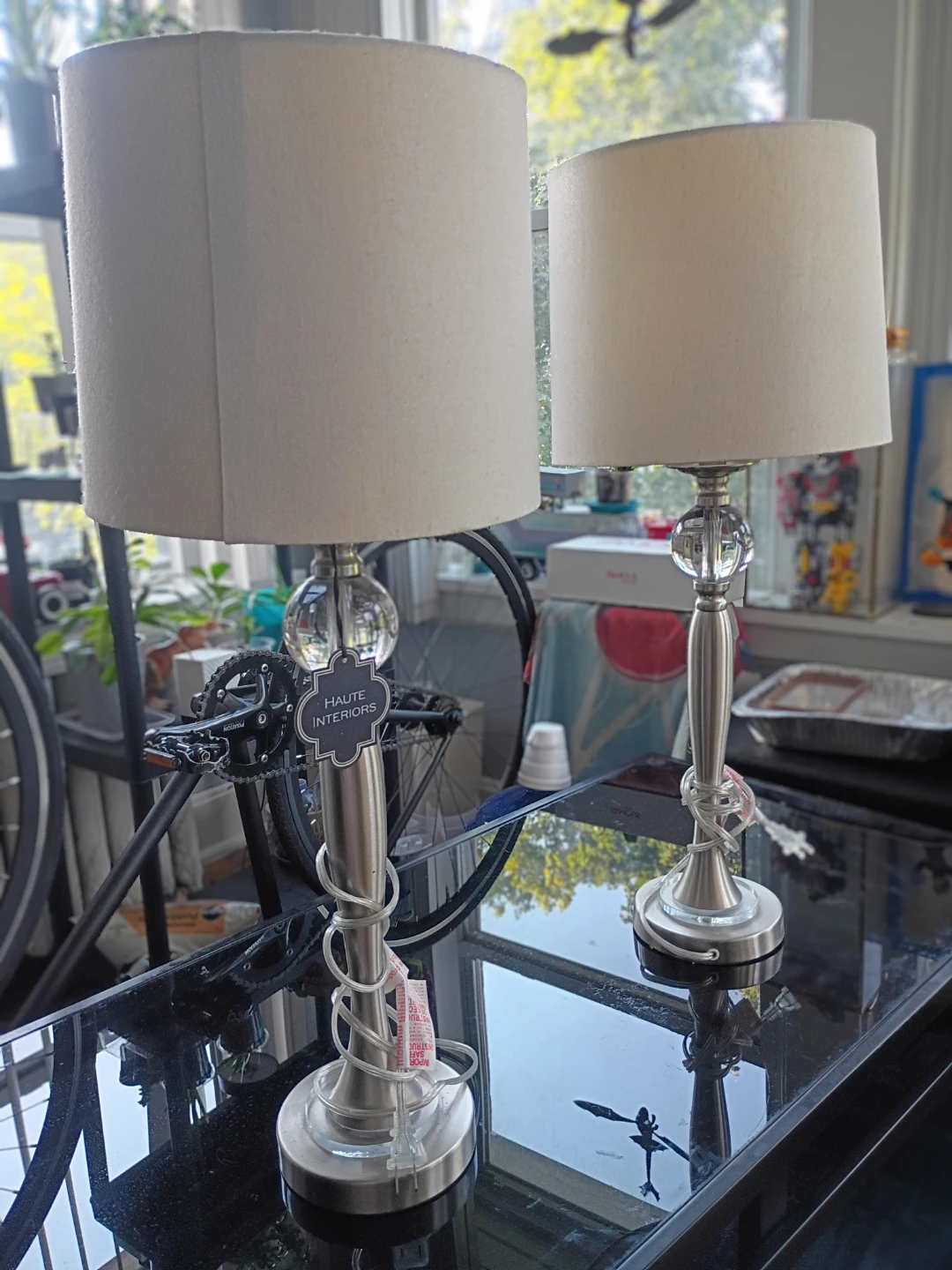 Set of Two Haute Interiors Table Lamps
