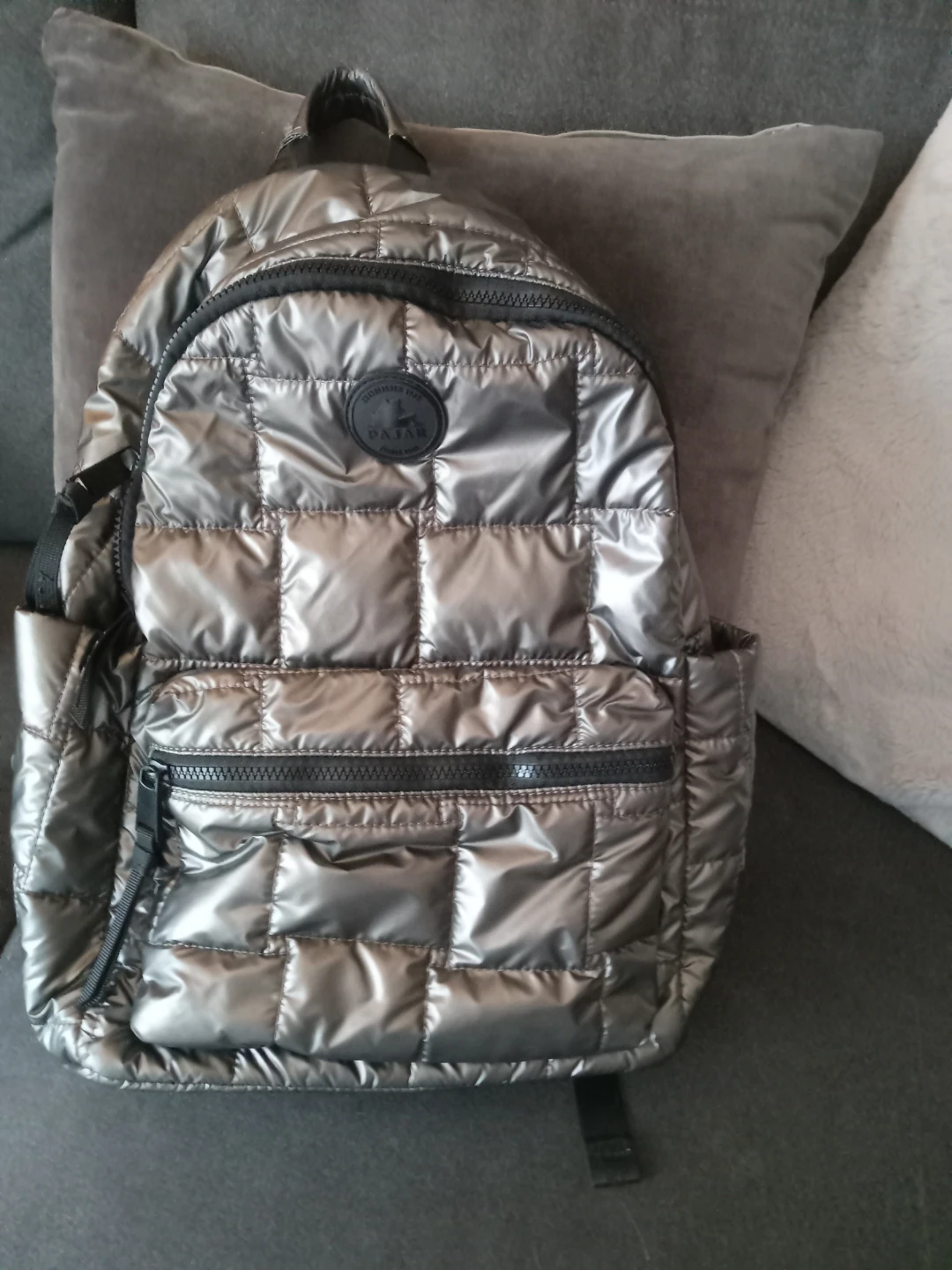 Pajar Metallic Quilted Backpack