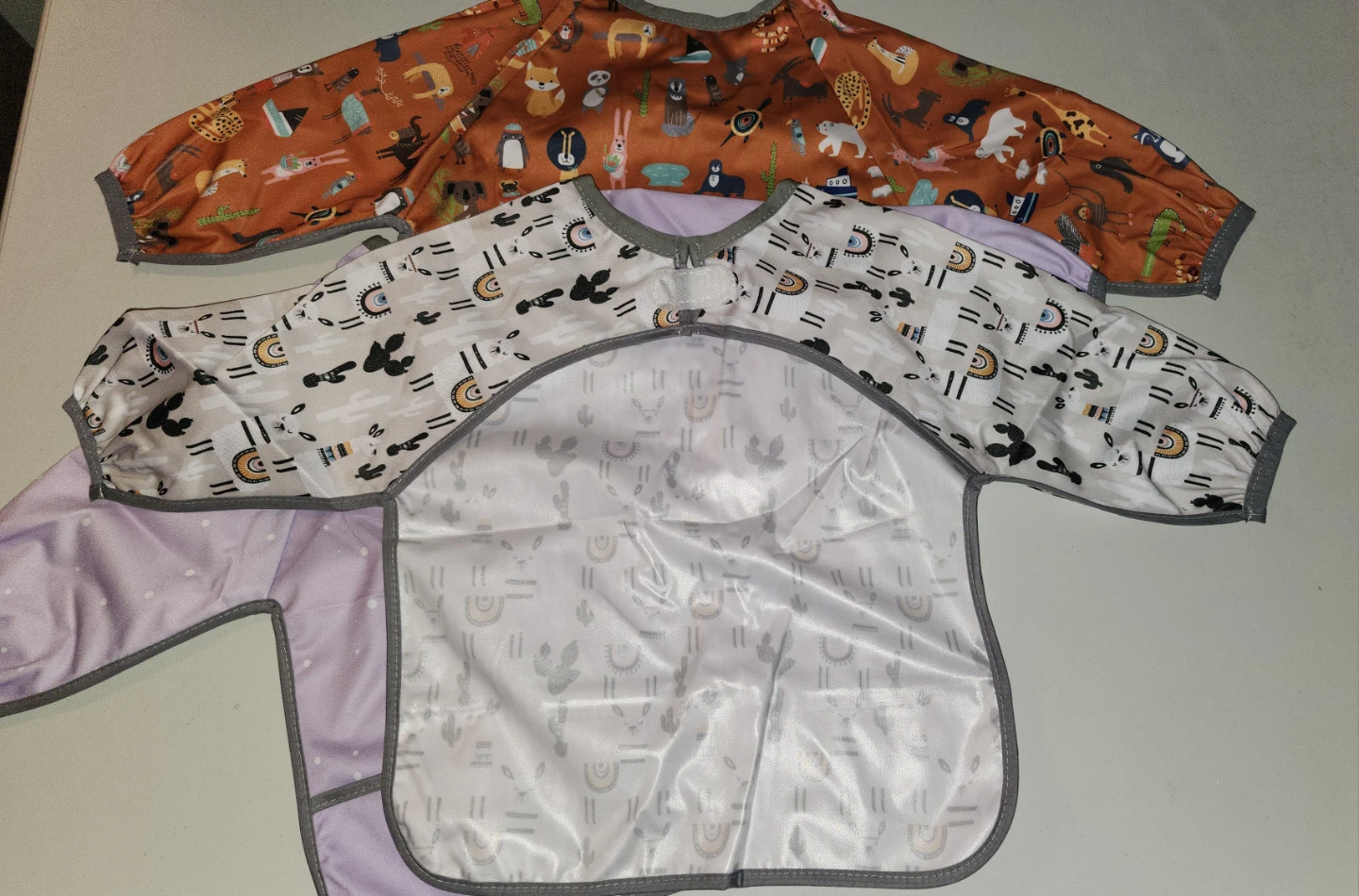 Babyboet Long Sleeve Bibs (3-Pack) 🏈 - photo 2