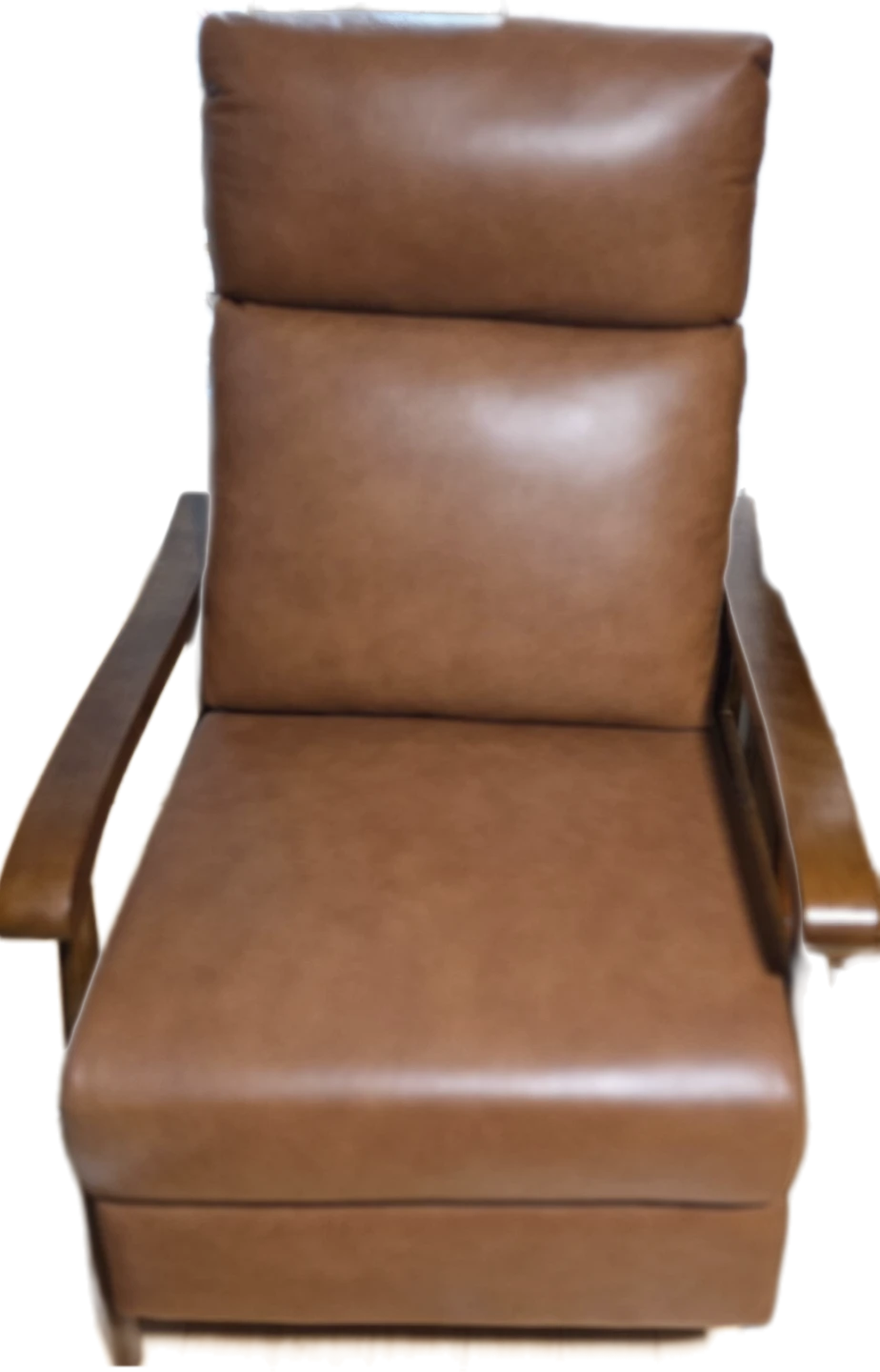 Brown Faux Leather Recliner Chair - photo 2