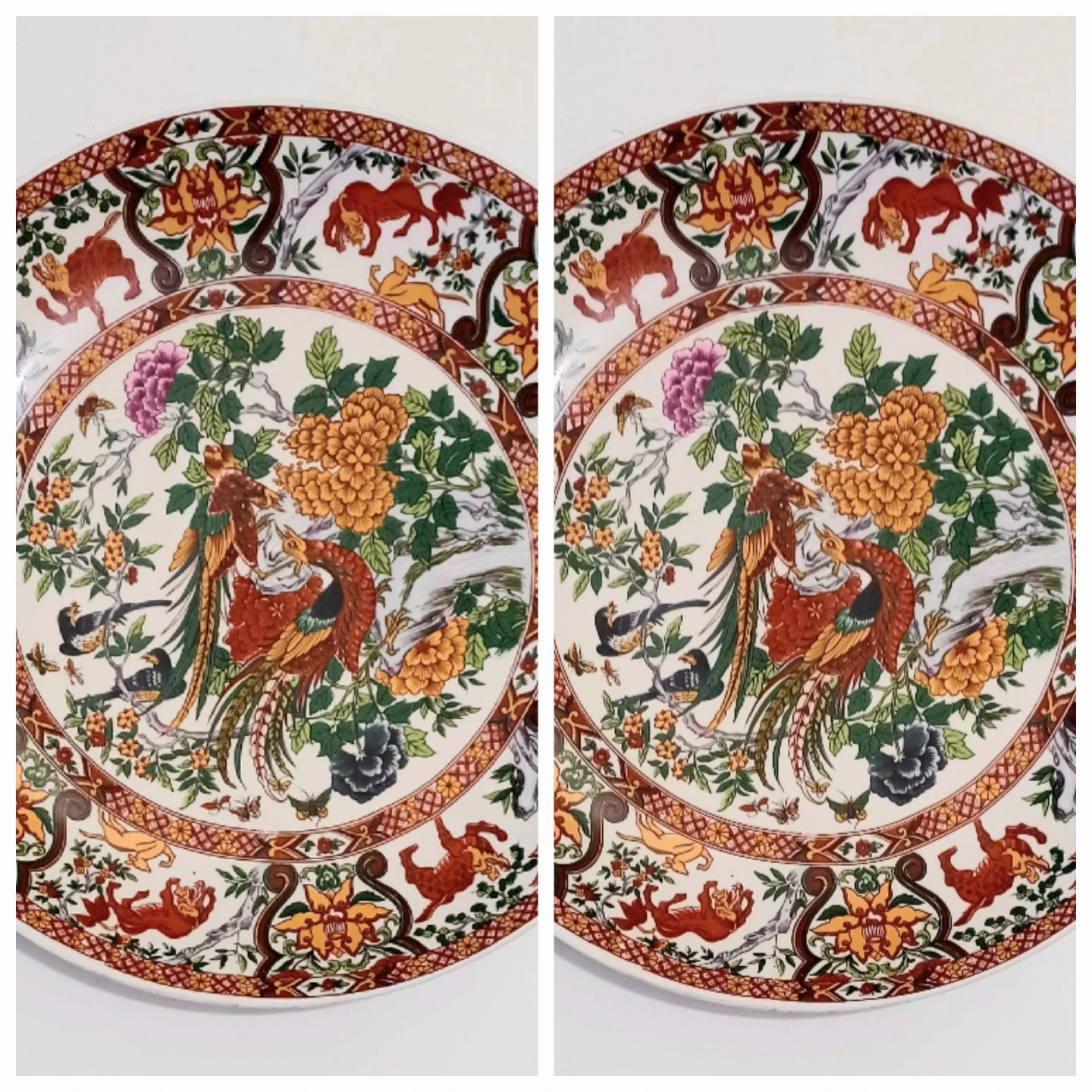 Vtg. Chinese SAJI Handmade Decorative Plate - photo 5
