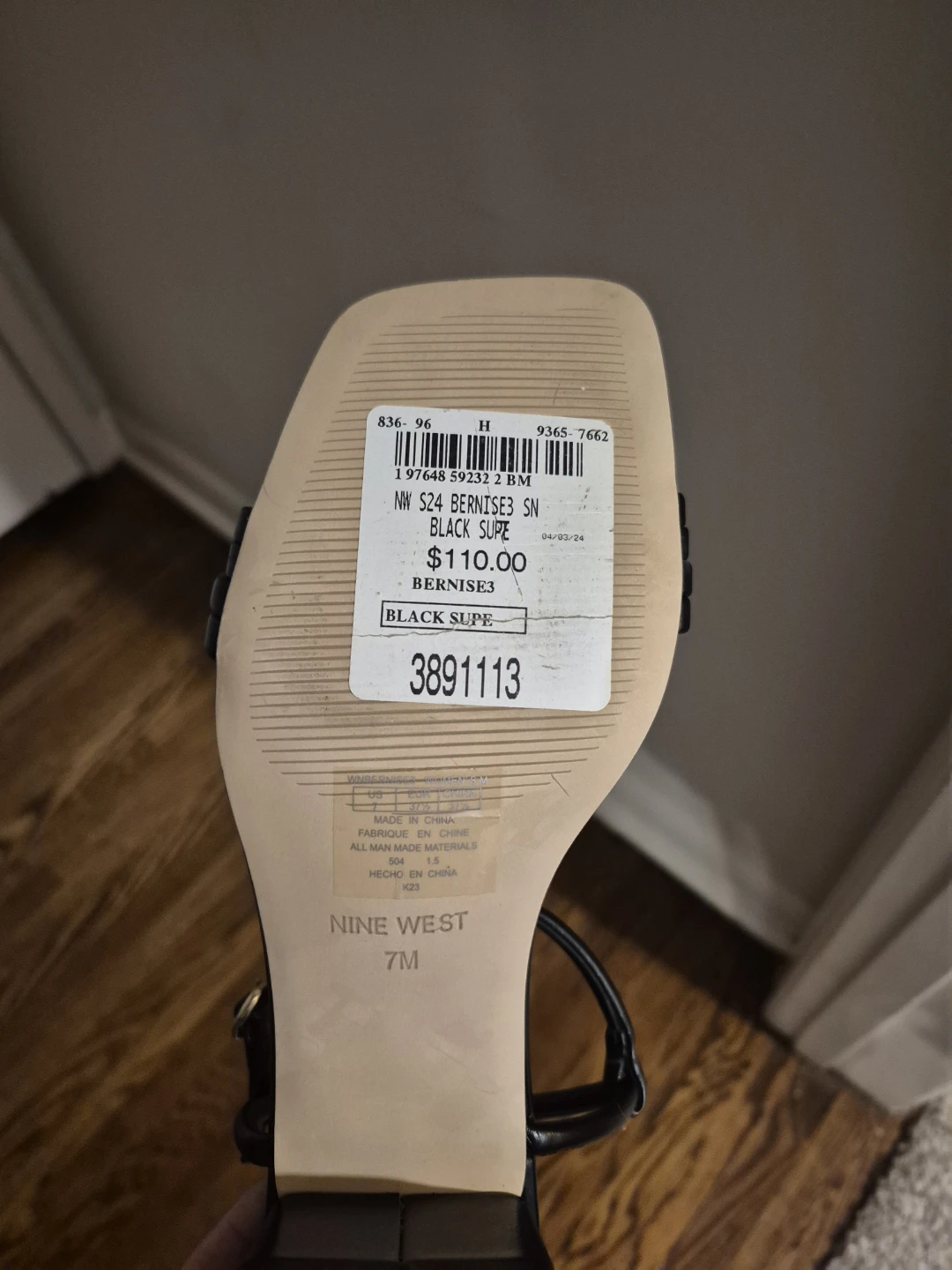Nine West Bernise3 Sandals Black - photo 5