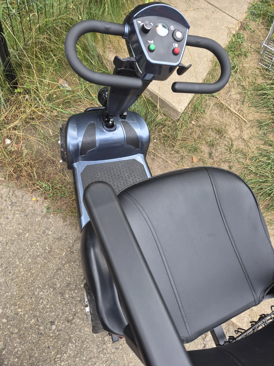 Blue Mobility Scooter with Rear Basket - photo 2
