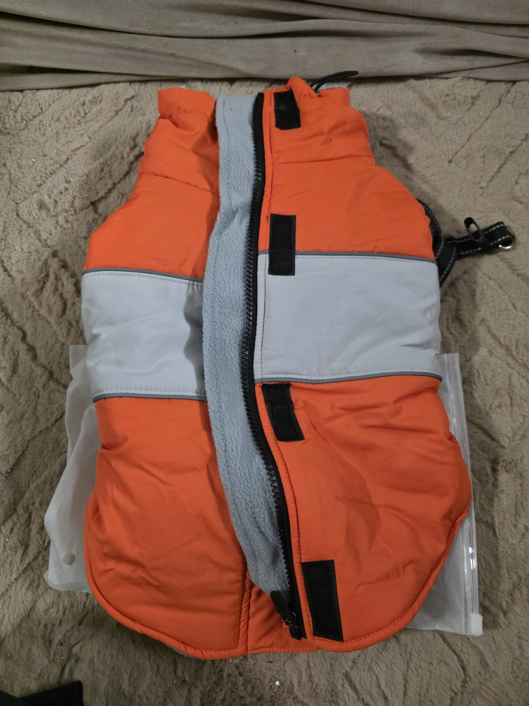 SUNFURA Dog Winter Coat - Orange - Size M - photo 2