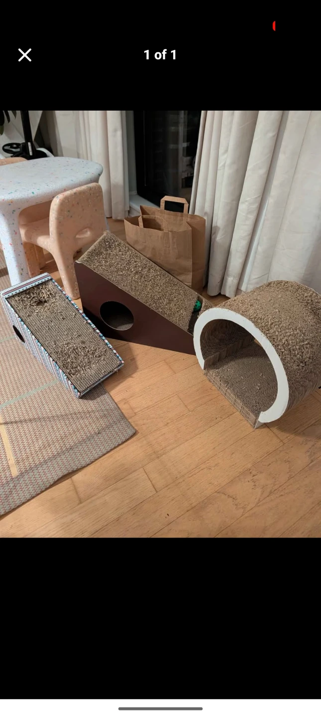 Set of 3 Cardboard Cat Scratchers