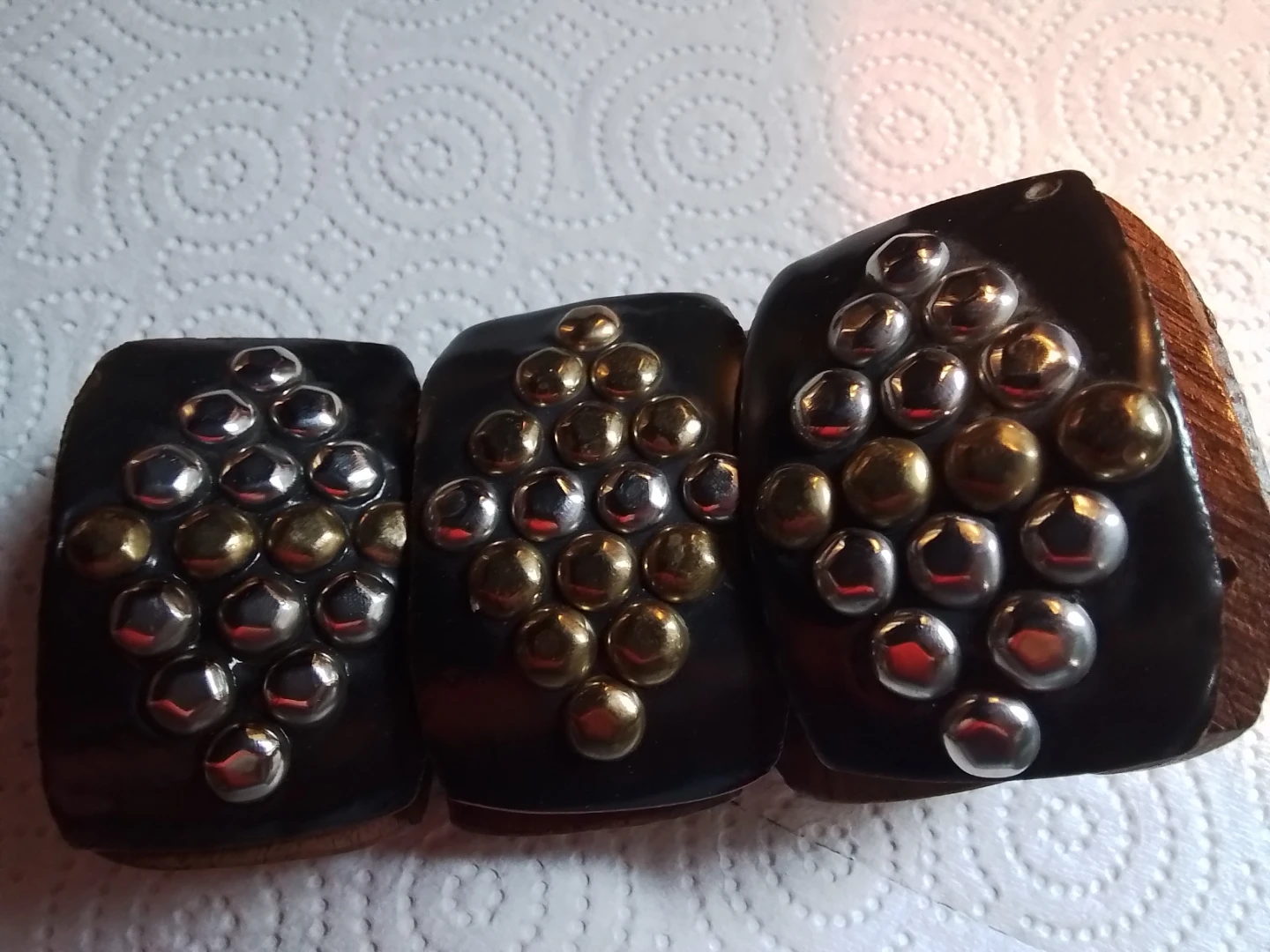 Studded Wood Segment Bracelet - photo 3