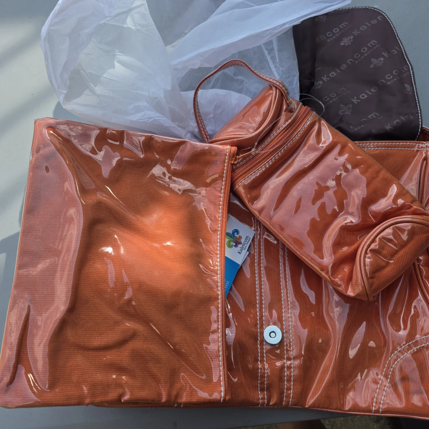 Kalenncom Laminated Buckle Diaper Bag - photo 3