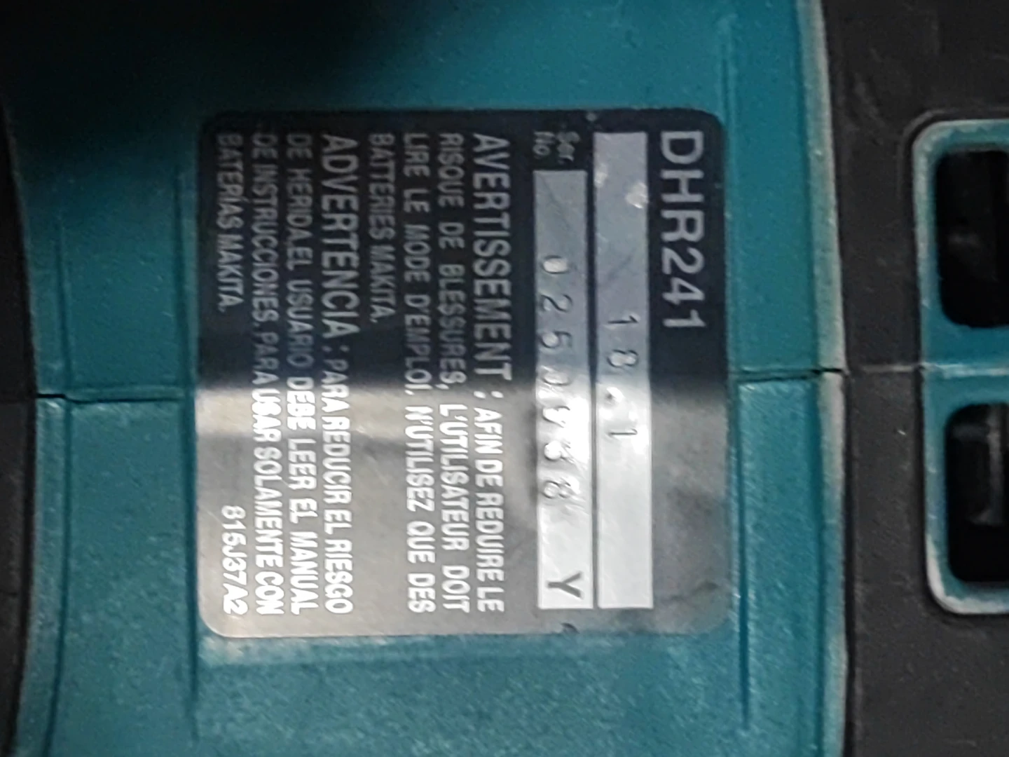 Makita DHR241 18V Rotary Hammer - photo 3