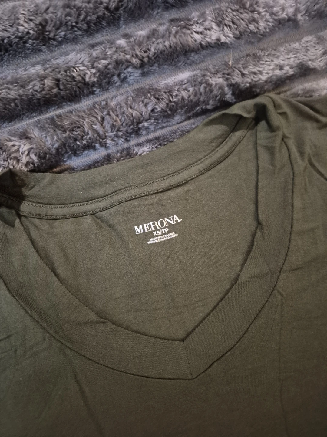 Merona Olive Green V-Neck T-Shirt - photo 2