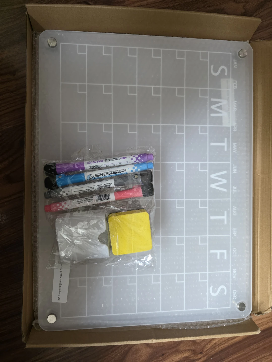 Clear Acrylic Monthly Wall Calendar Board - photo 2
