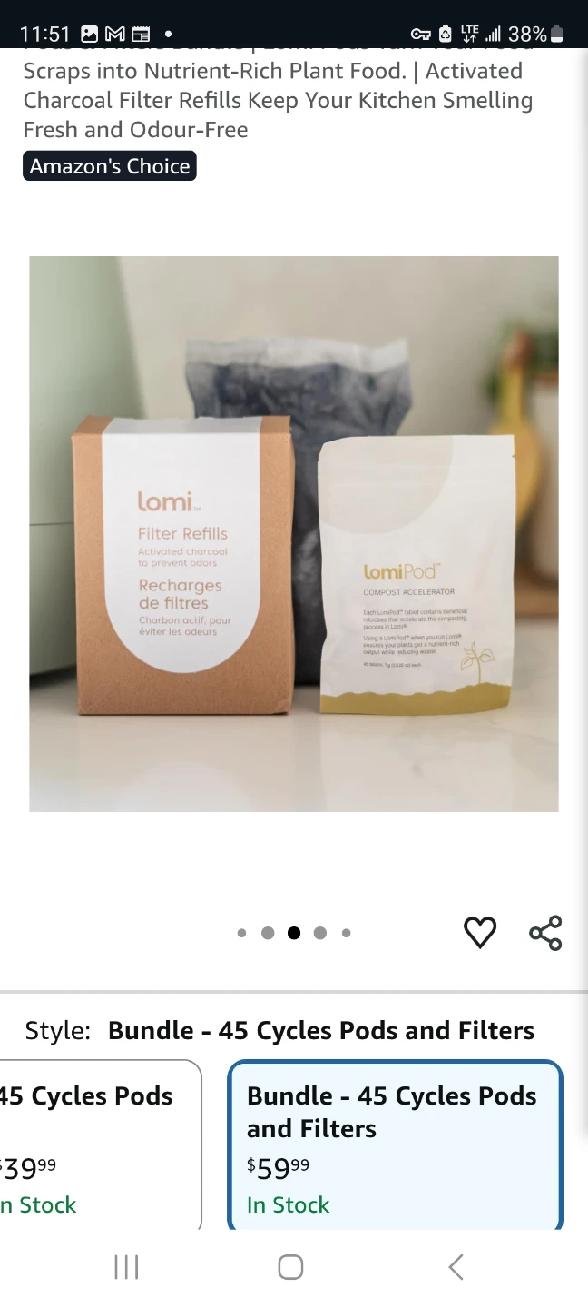 Lomi Filter Refills and LomiPod Bundle 45 cycles