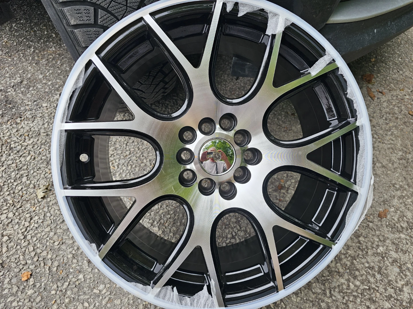 NEW Alumium Alloy Wheels 17x7.5 Gloss Black Milled - photo 2