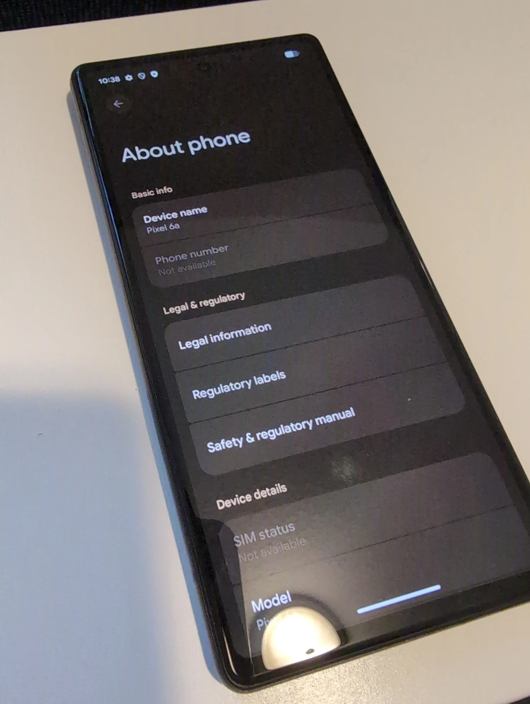 Google Pixel 6a 128GB Charcoal - photo 2