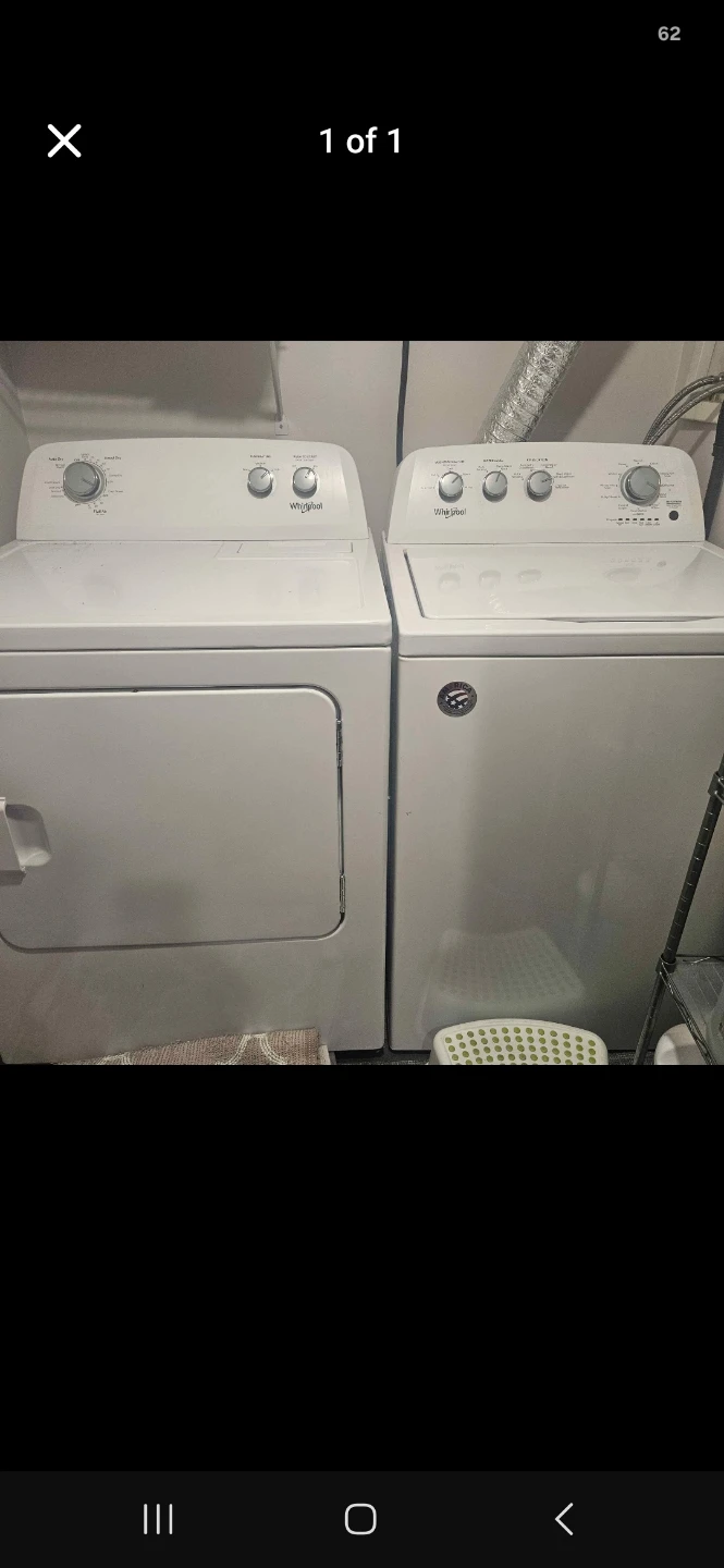 Whirlpool White Washer and Dryer Set - photo 3