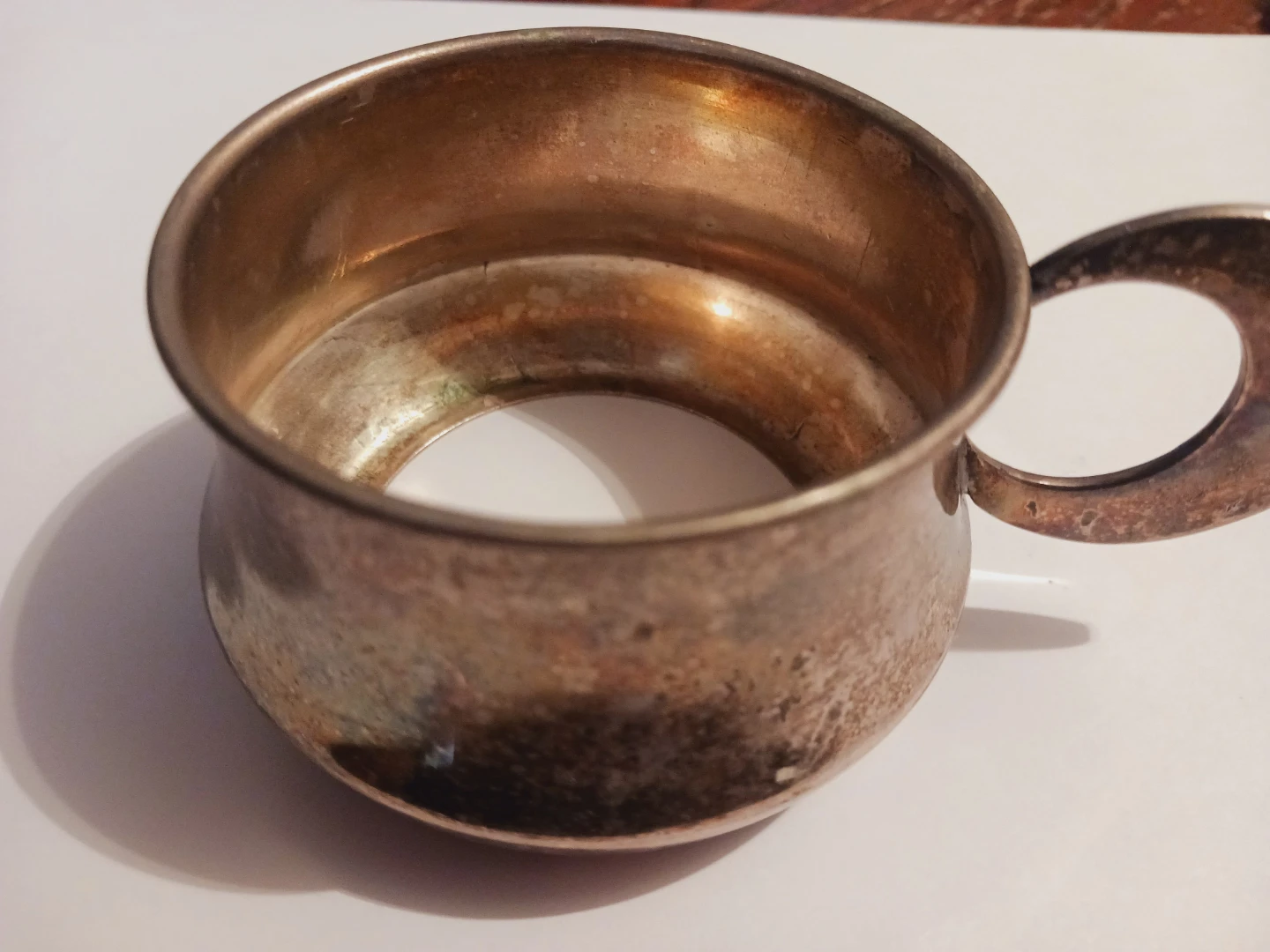 Cute Vintage Silver Cup Holder - photo 3