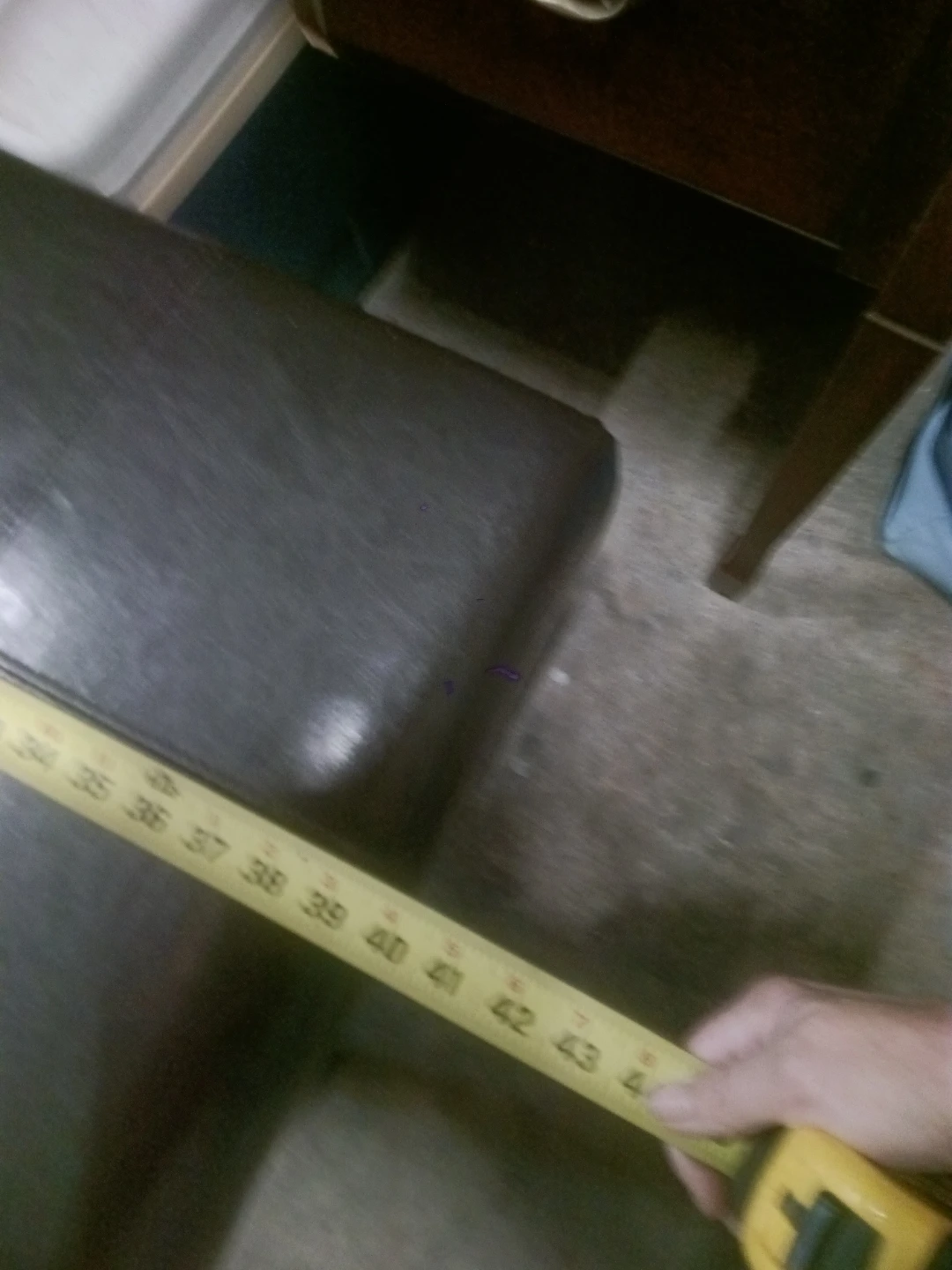 Dark Brown Upholstered Bench- Keswick - photo 2