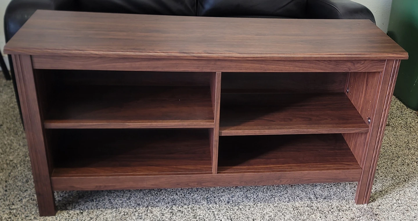 Dark wood console table or media stand - photo 3