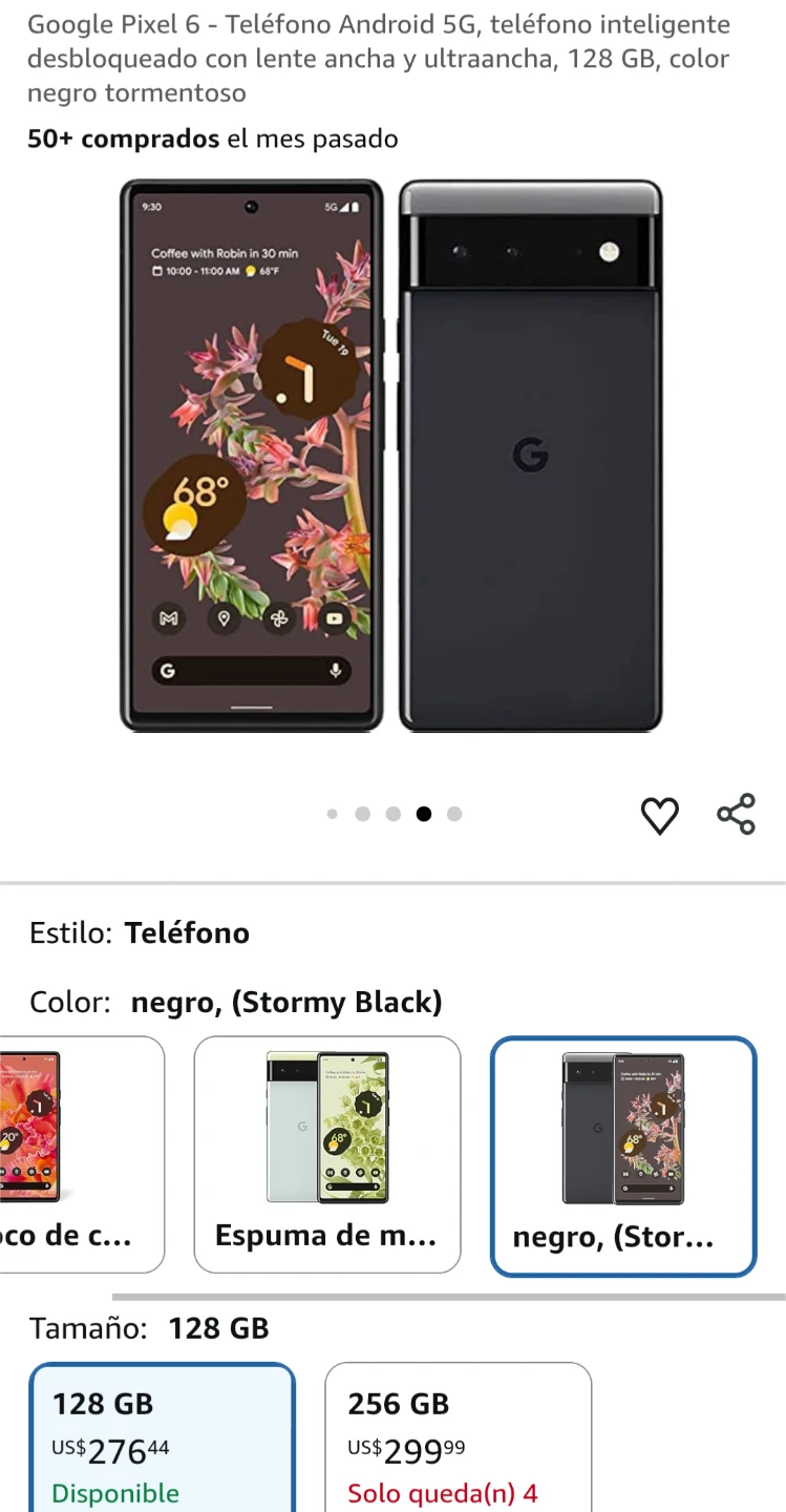 Google Pixel 6a UNLOCKED + Bluetooth Pixel Buds - photo 2