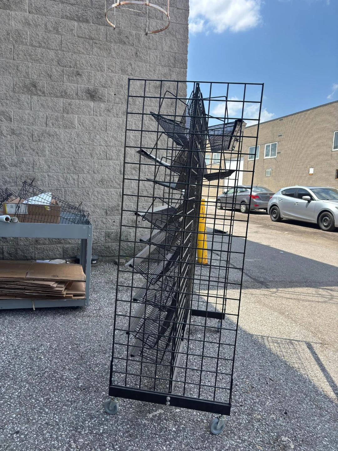 Commercial rolling gridwall display fixture (2 Available) - photo 2