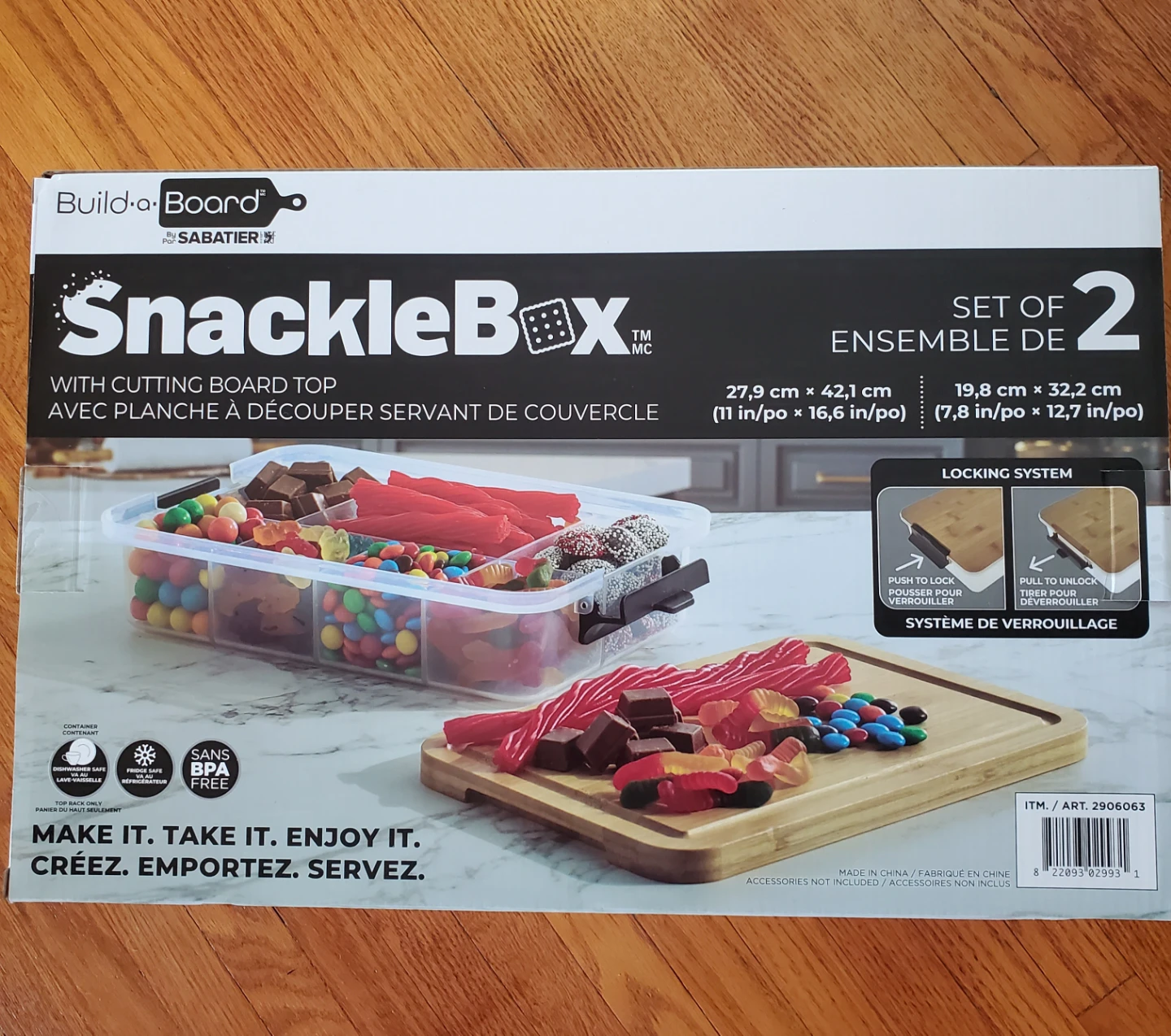 SNACK BOX WITH CUTTING BOARD - photo 2