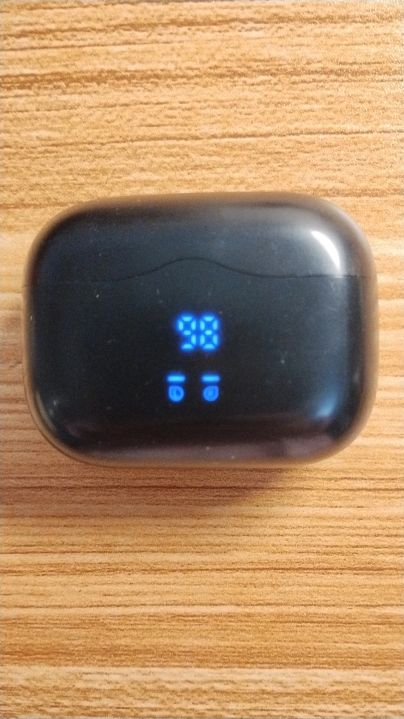 Black Wireless Earbuds with Charging Case - photo 2