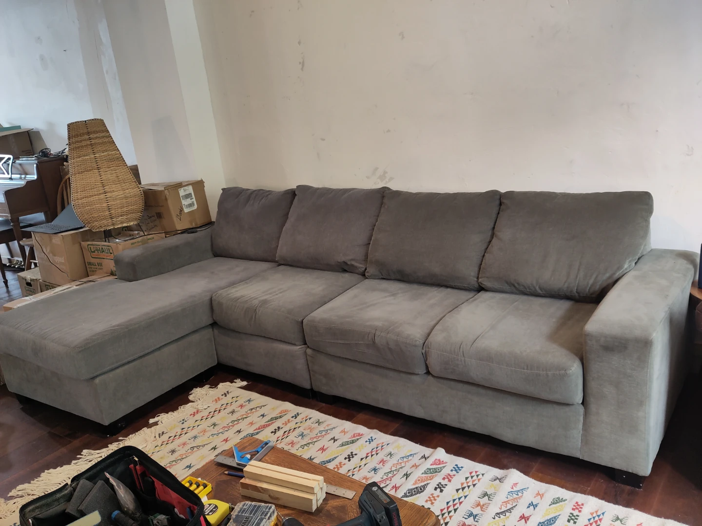 Sectional Sofa with Chaise Lounge incorporate - photo 2