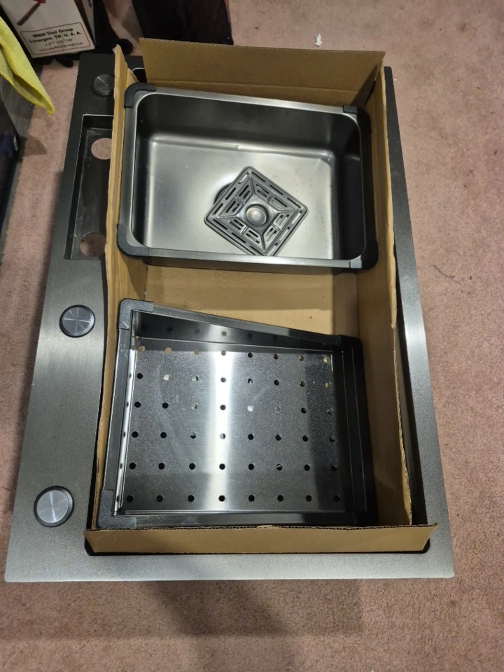 Modern Stainless Steel Workstation Kitchen Sink with Faucet - photo 2