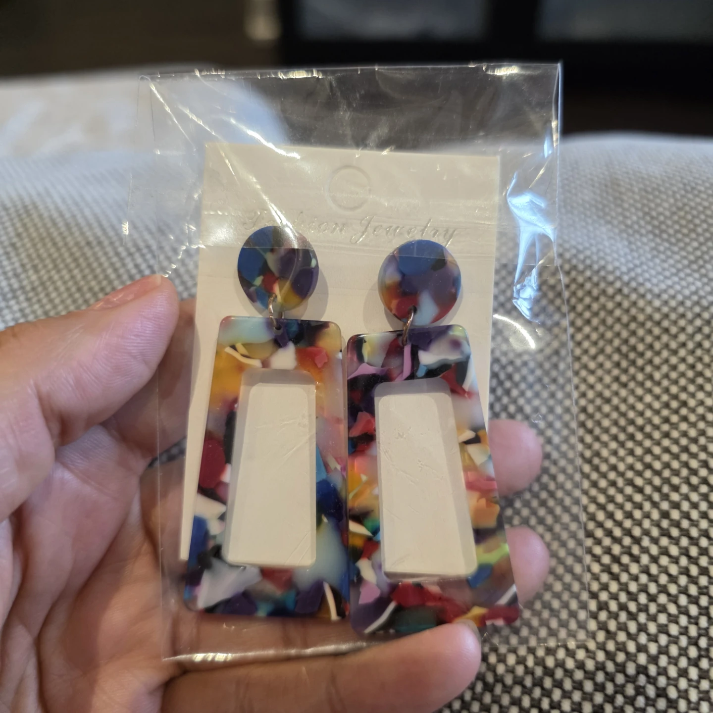 Fashion Acrylic Jewelry Earrings Set - photo 3