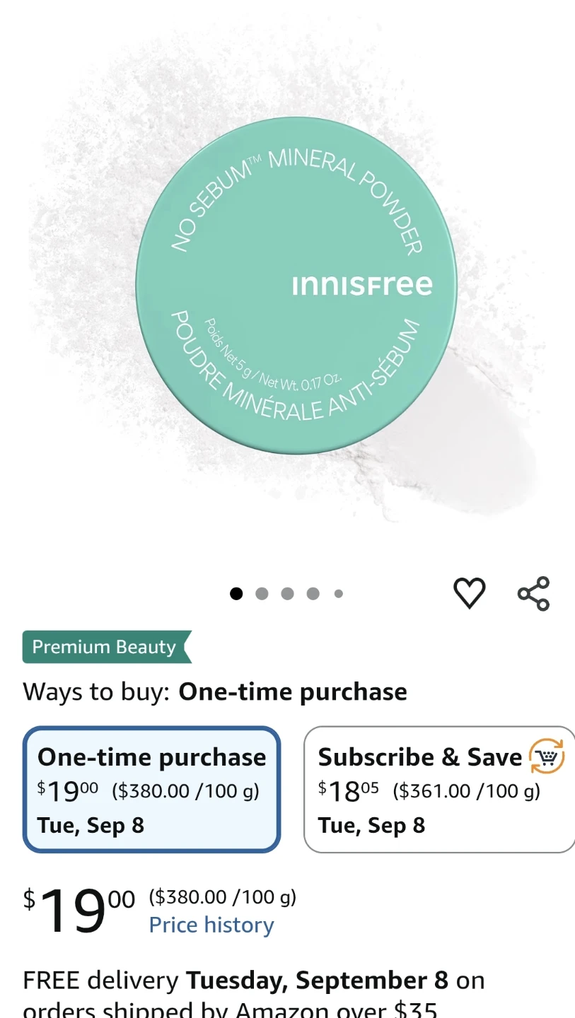 Innisfree No Sebum Mineral Powder BNIB - photo 3