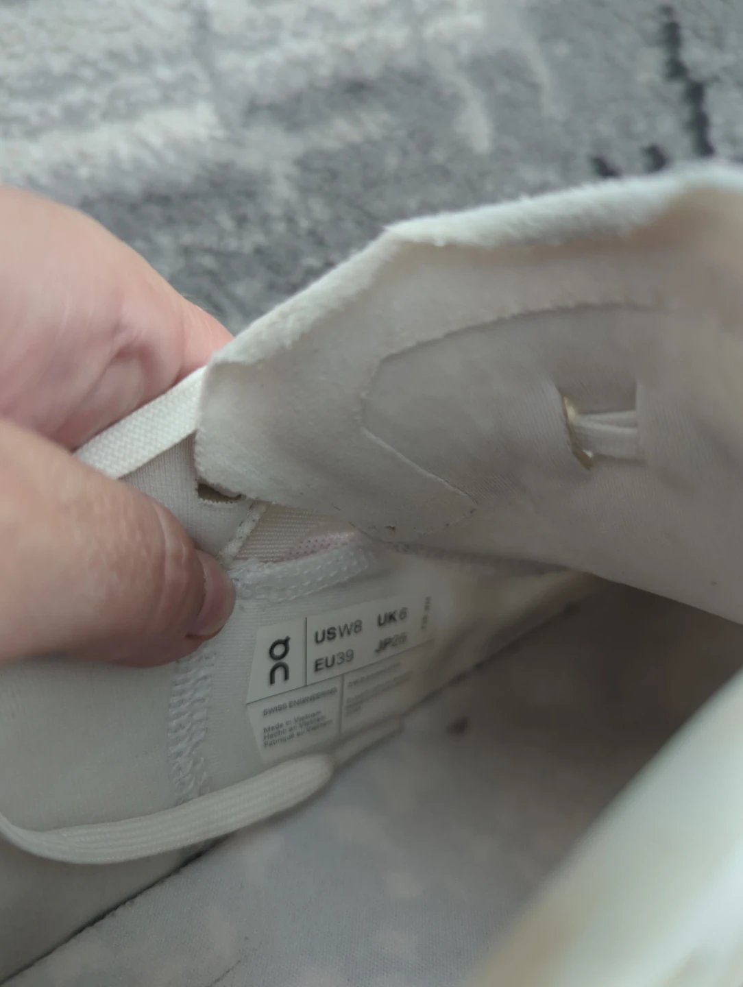 On Cloud White Running Shoes - photo 2