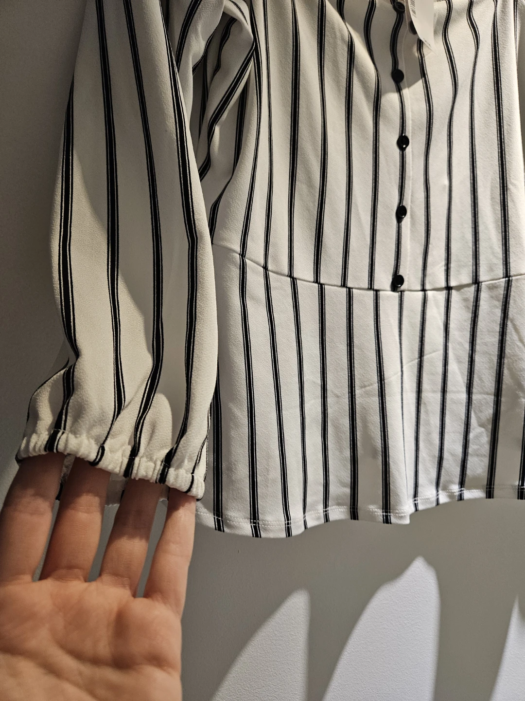 Striped Peplum Blouse - photo 2